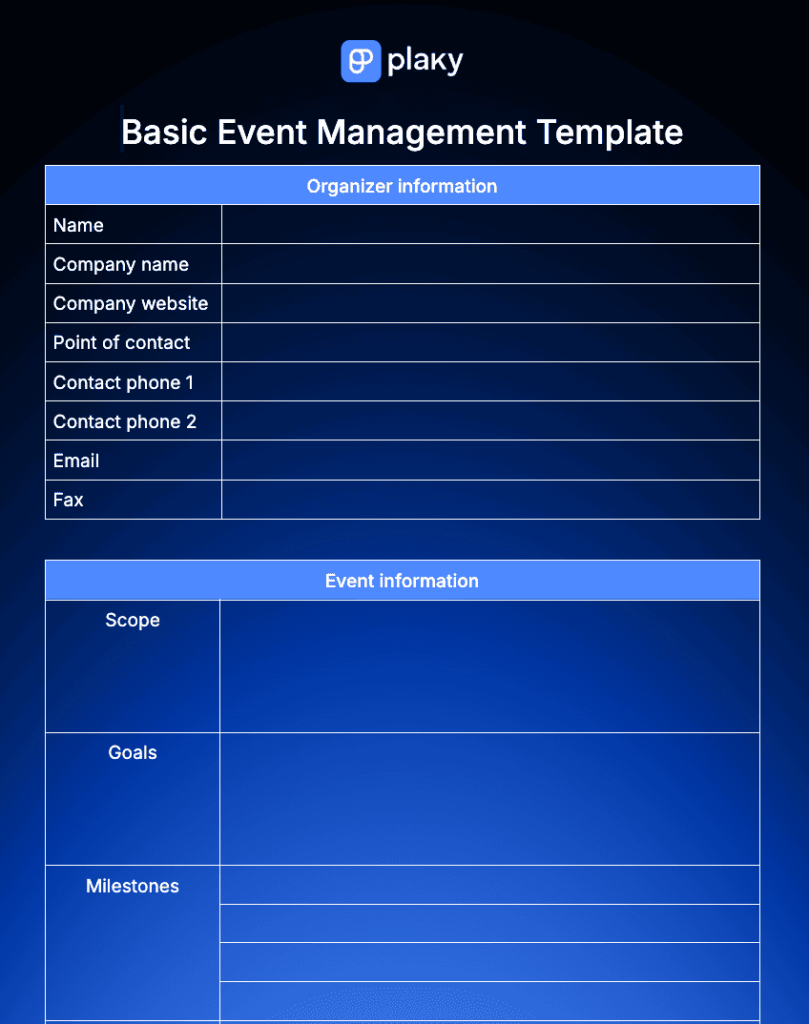 12 Free Templates For Event Planning Simple U0026 Customizable