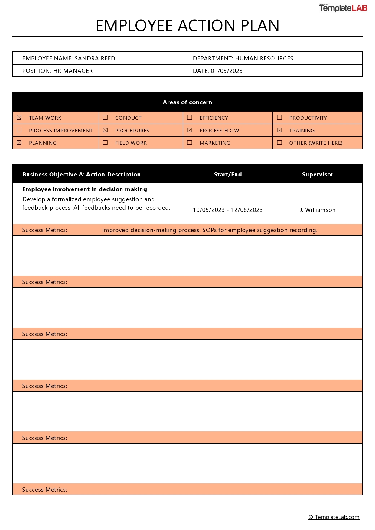 15 Free Action Plan Templates Corrective Emergency Business 