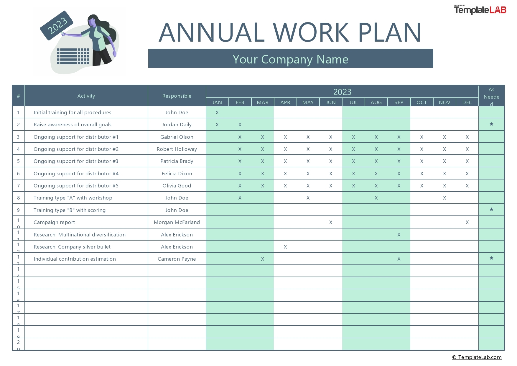 15 Great Work Plan Templates U0026 Samples Excel Word 