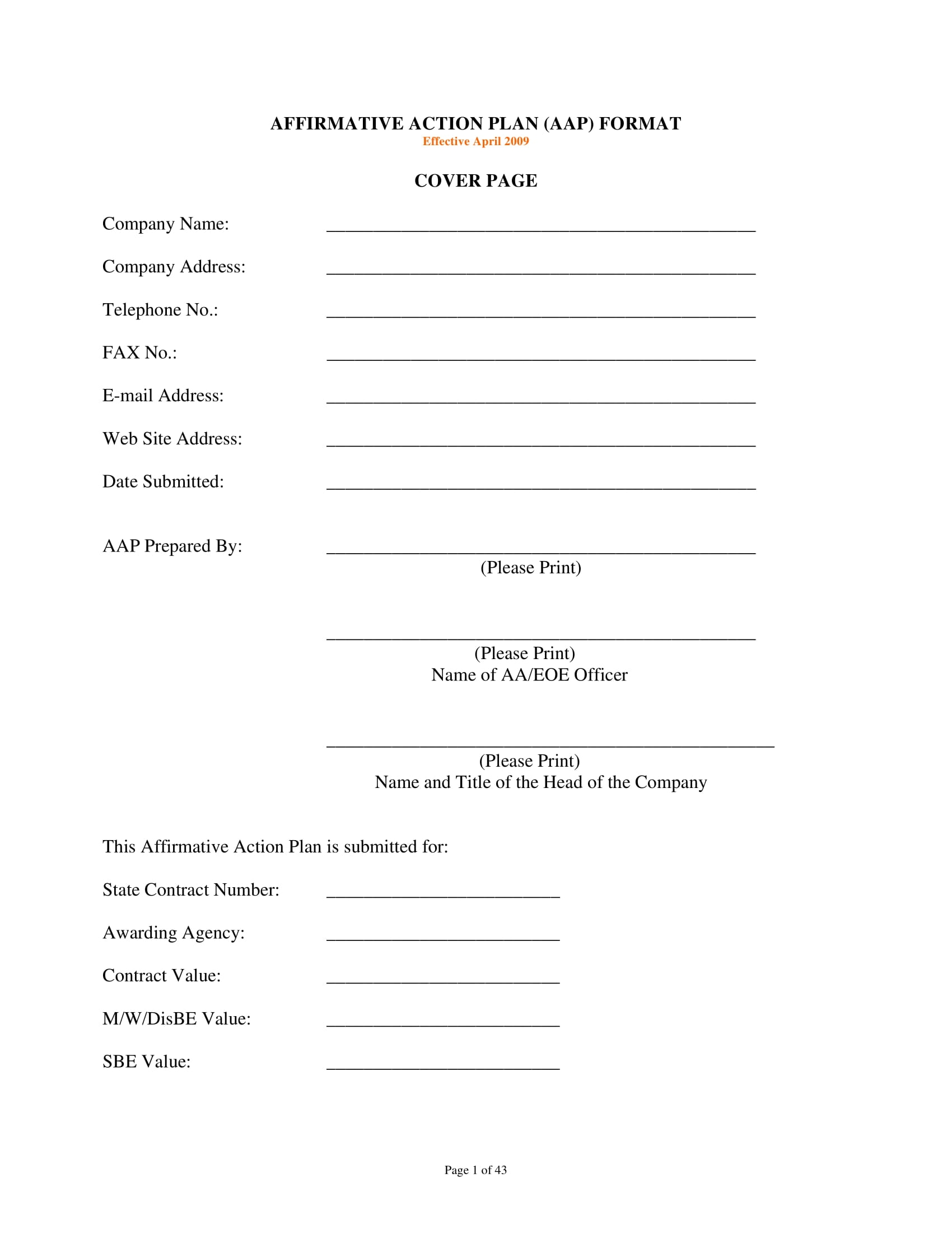 17 Affirmative Action Plan Examples To Download