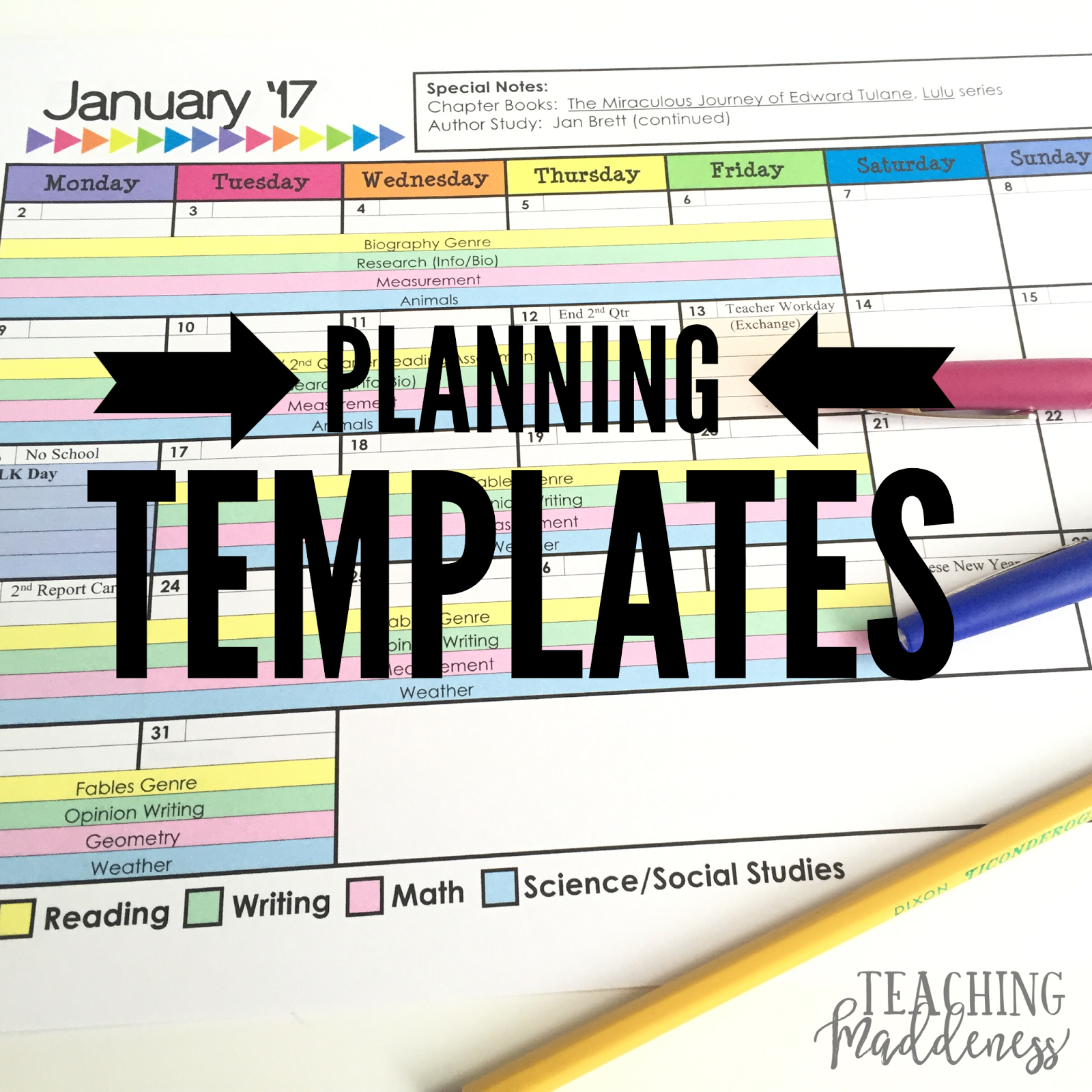 2016 Long Range Plans Template Teaching Maddeness 
