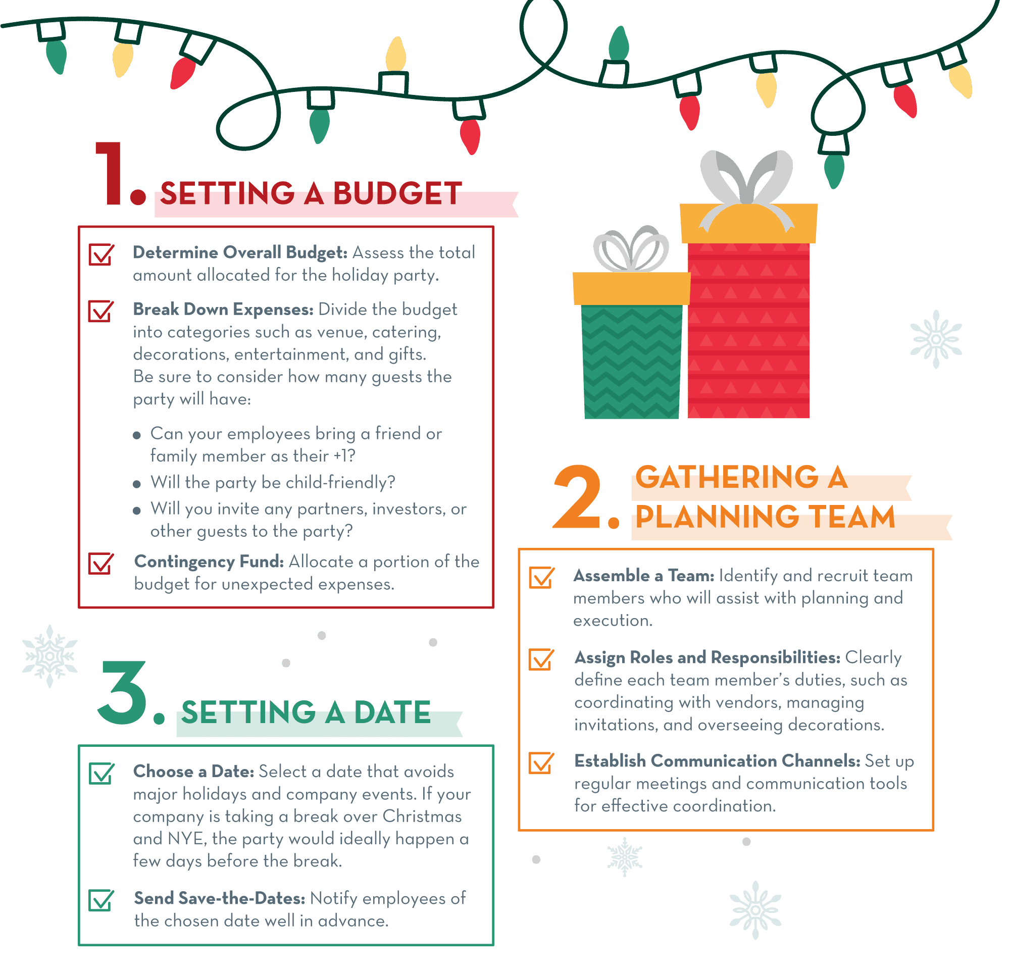 2025 Corporate Christmas Party Planning Checklist Free Template Crestline