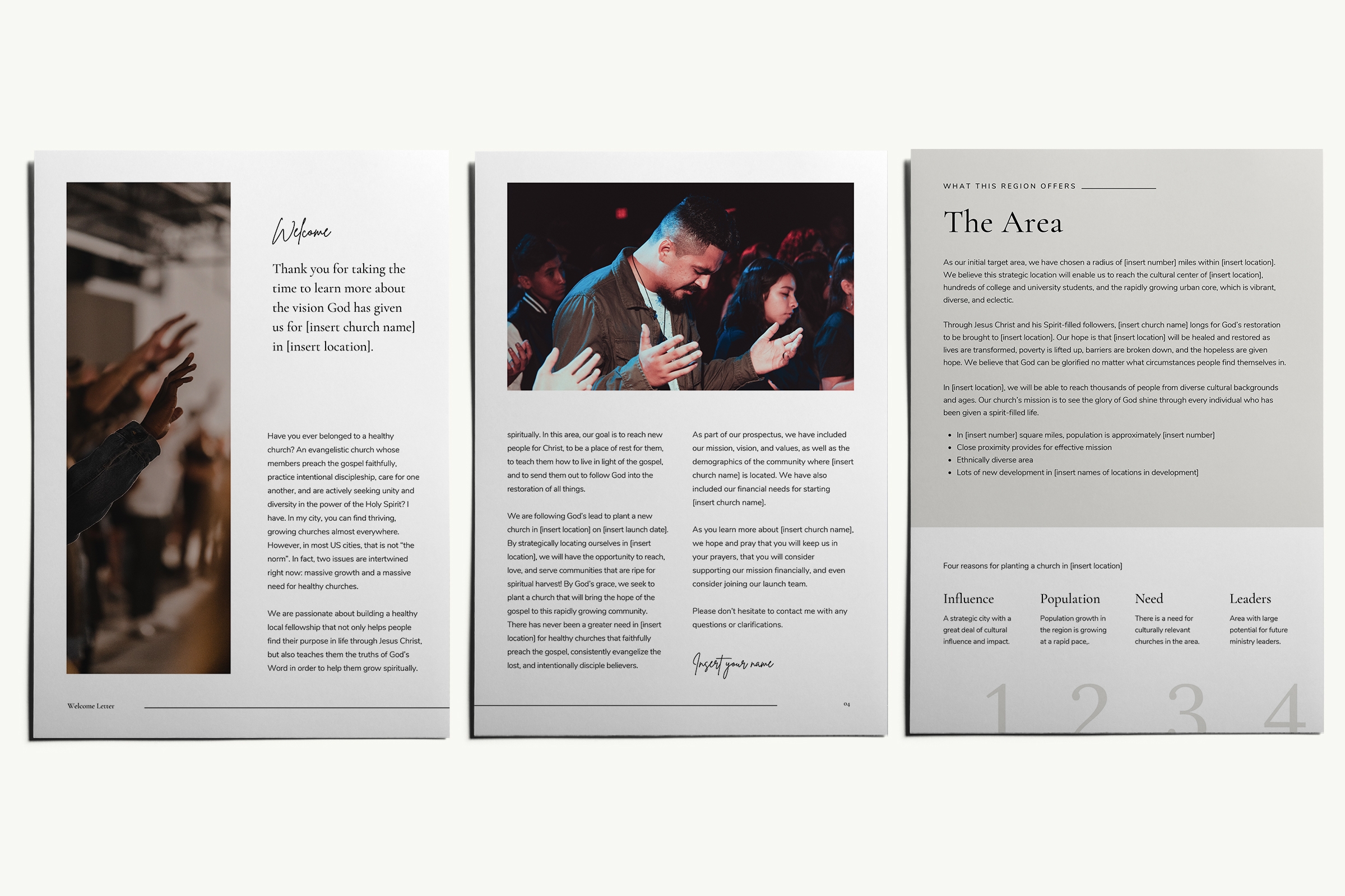 24 Page Church Planting Prospectus Template
