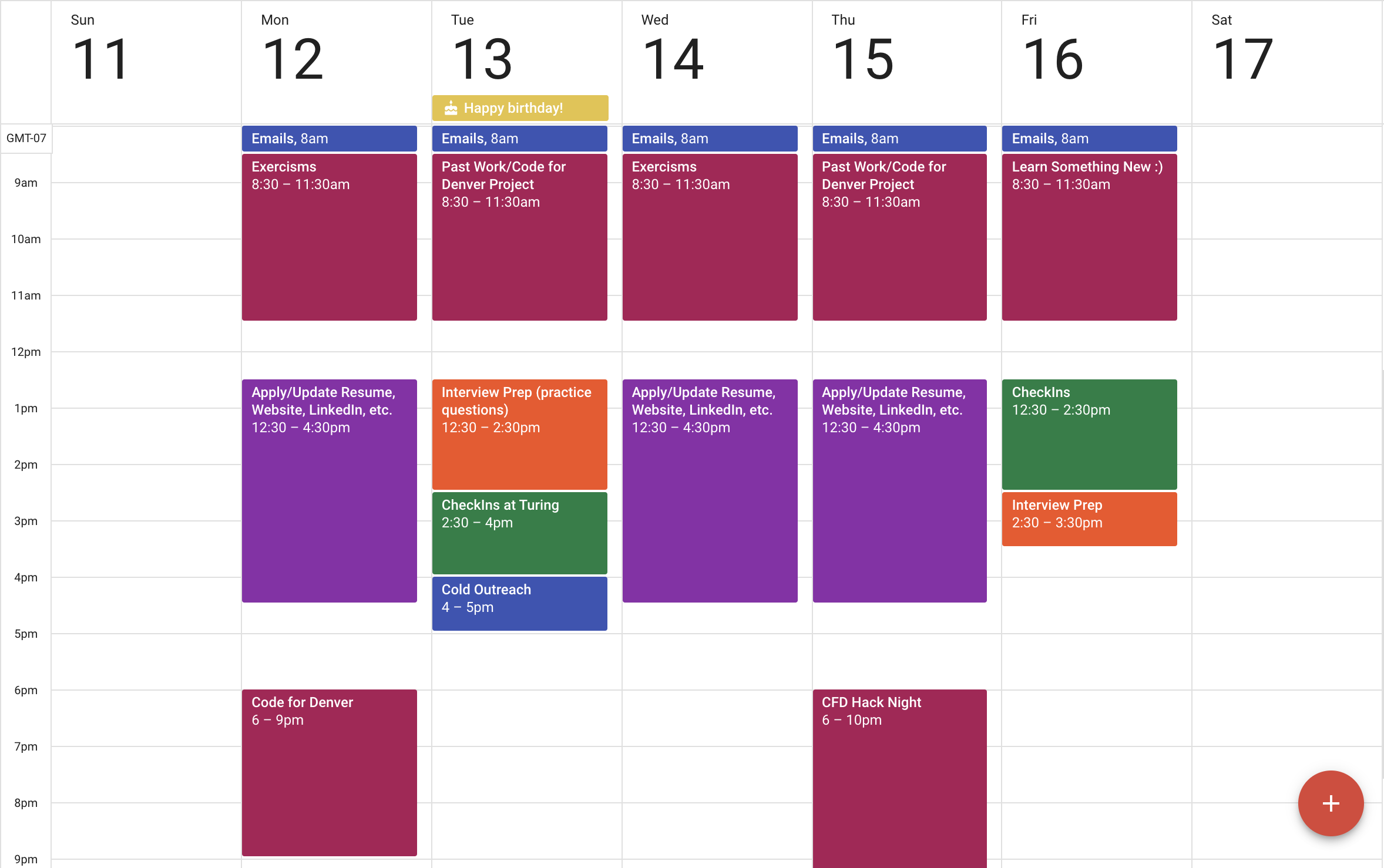 Job Search Plan Template