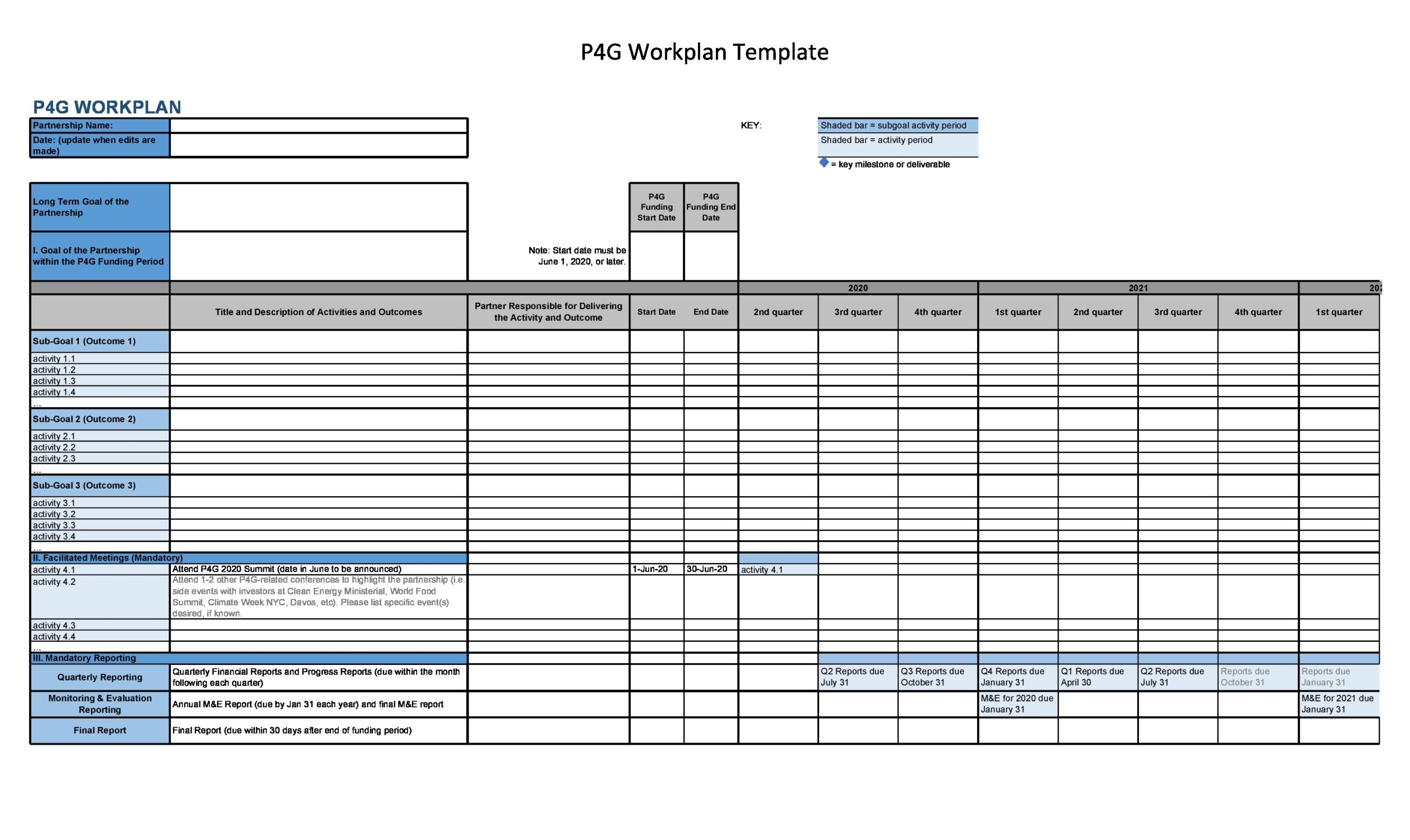 30 Simple Work Plan Templates For Any Project 