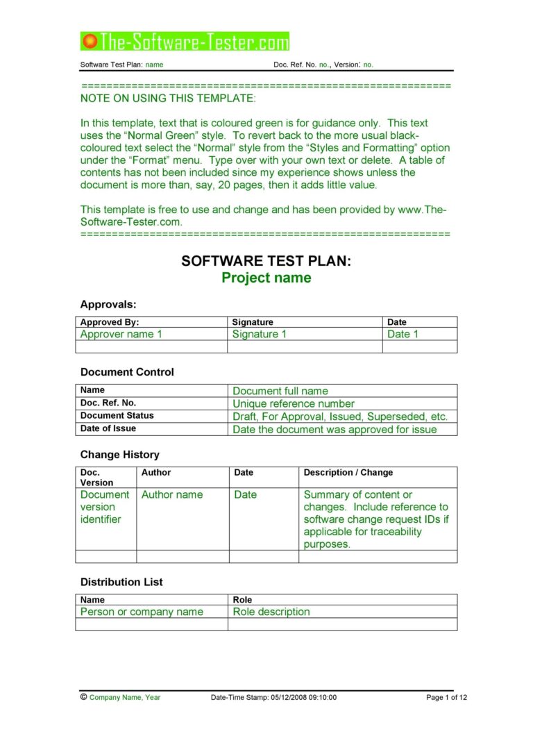 35 Software Test Plan Templates U0026 Examples TemplateLab