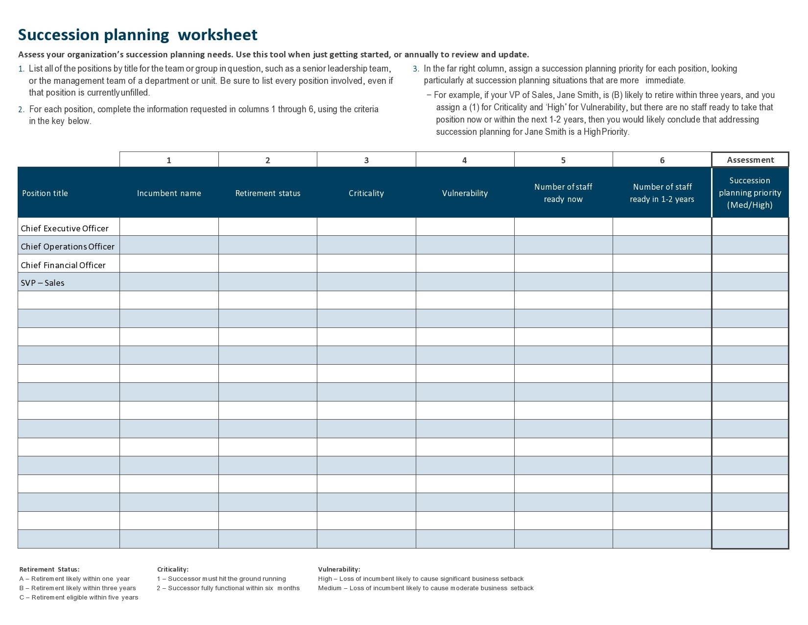 37 Effective Succession Planning Templates Excel Word PDF 