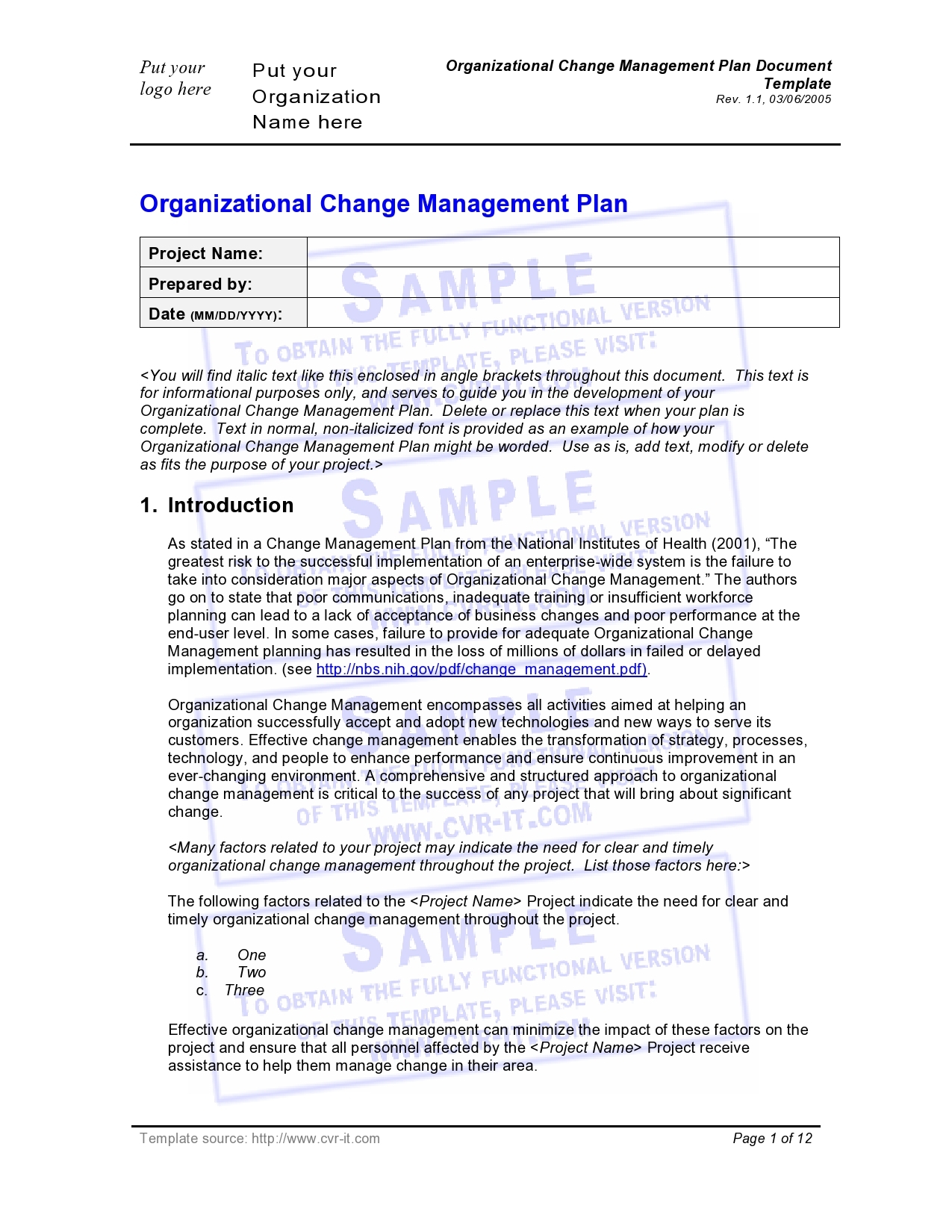 38 Free Change Management Plan Templates u0026 Forms 