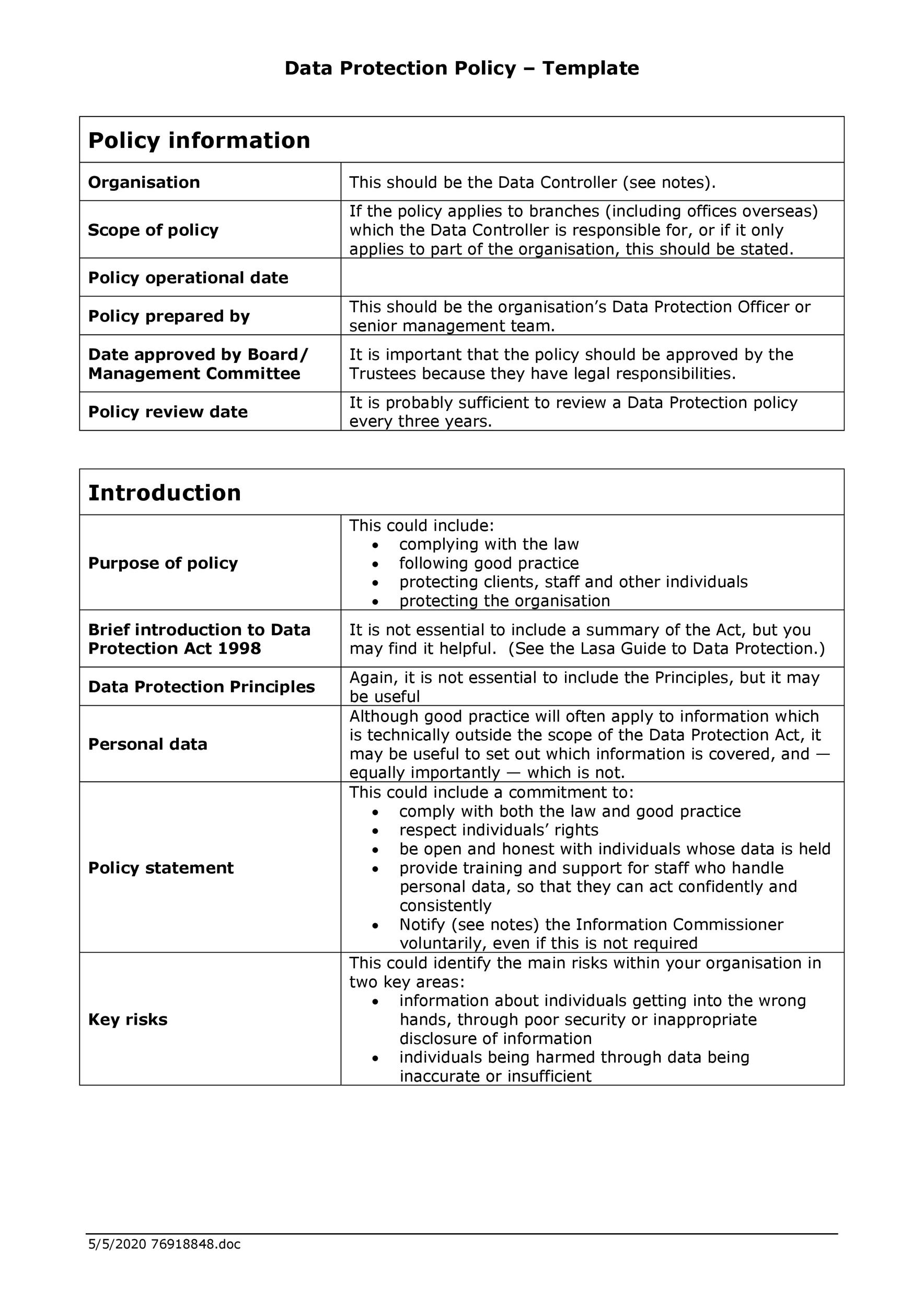 42 Information Security Policy Templates Cyber Security 