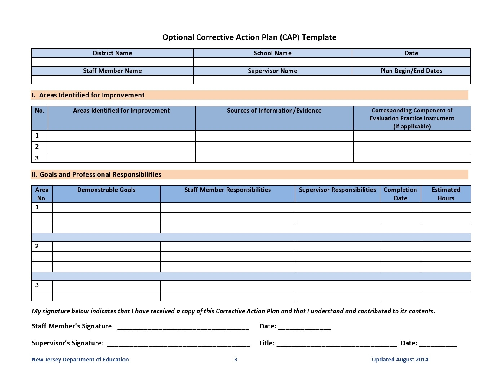 44 Best Corrective Action Plan Templates Word Excel 