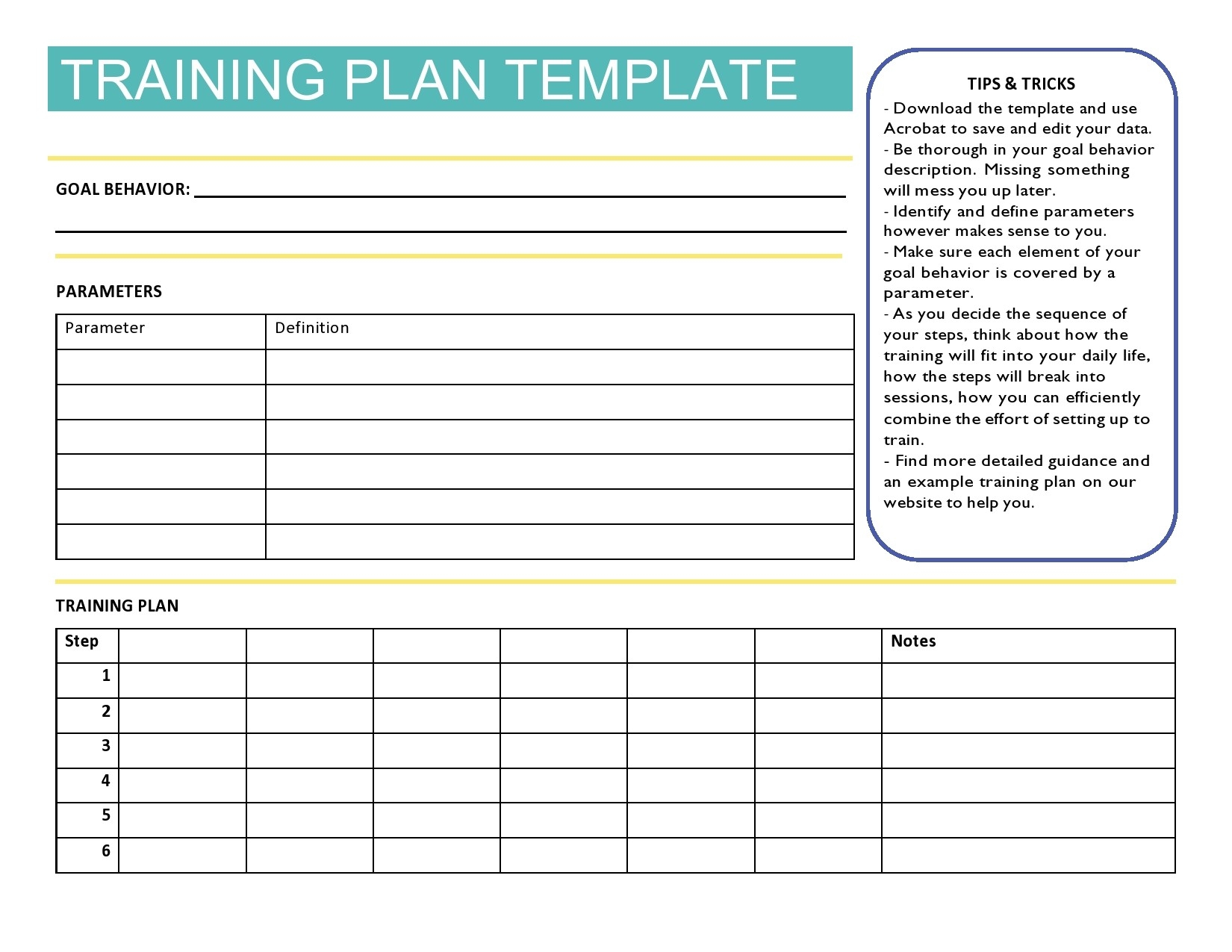 45 Employee Training Plan Templates Word Excel PDF TemplateLab