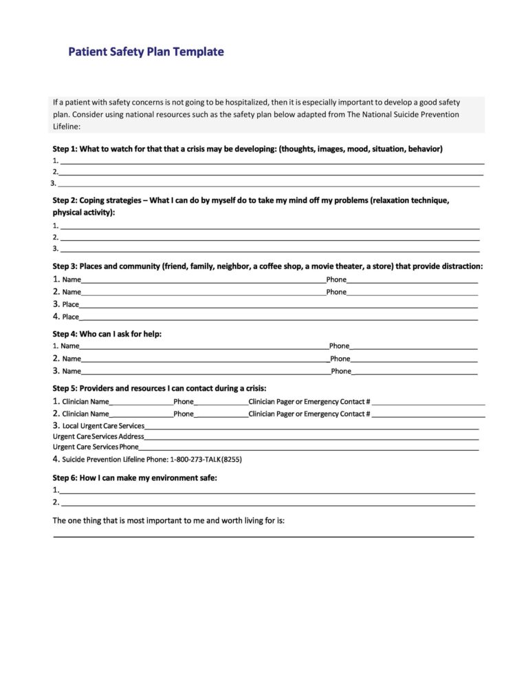 46 Great Safety Plan Templates Construction Site Specific Patient Etc