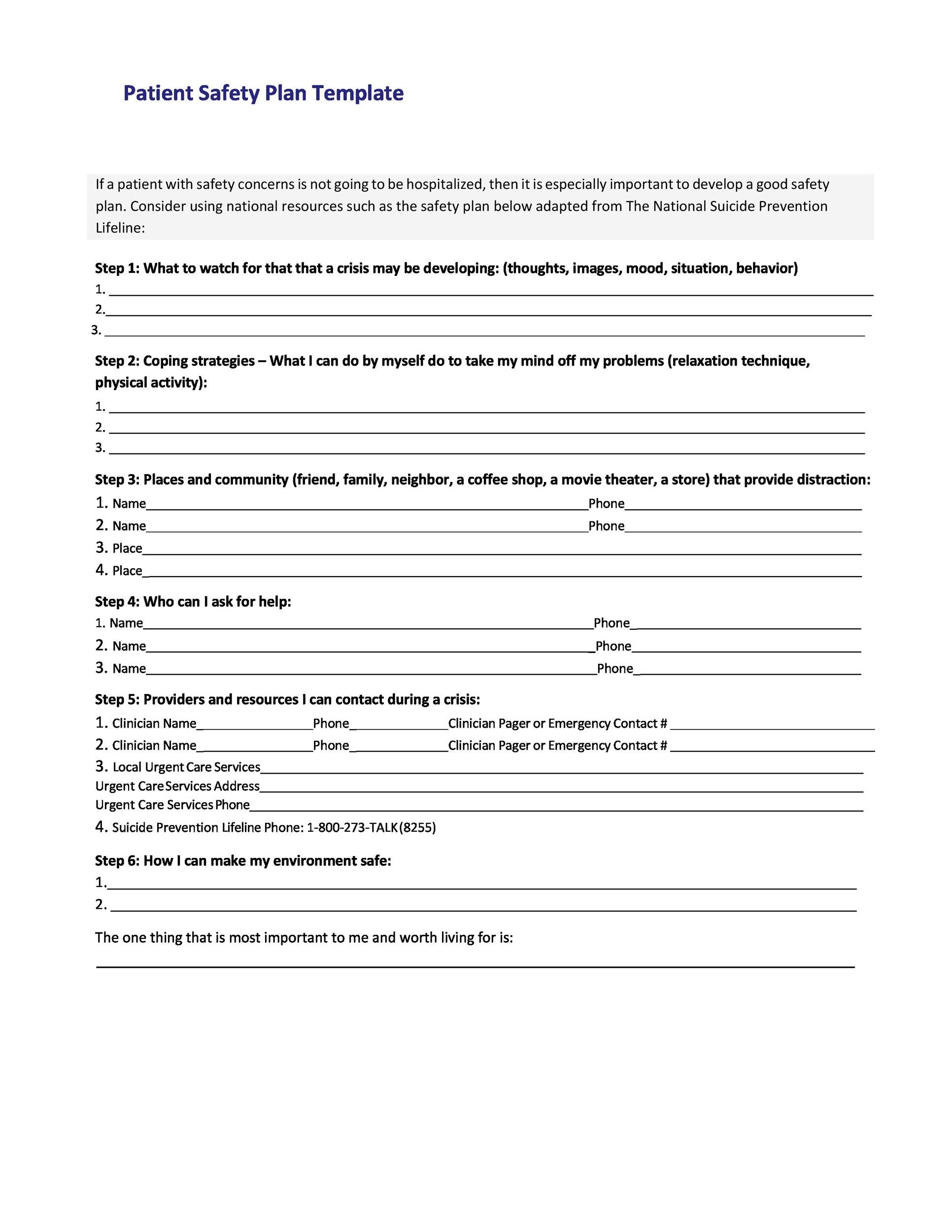 46 Great Safety Plan Templates Construction Site Specific Worksheets Library