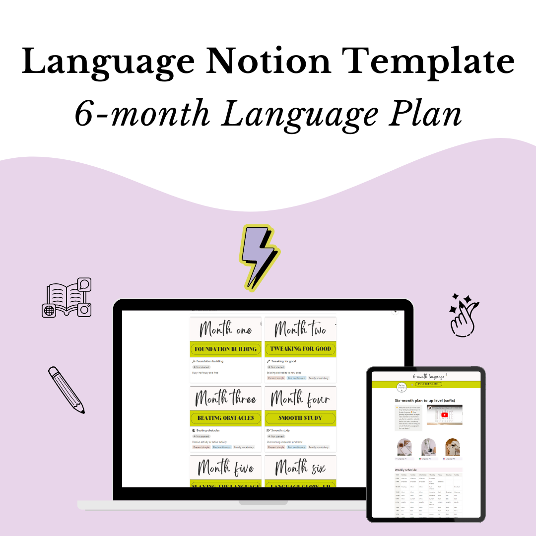 6 Month Plan Template