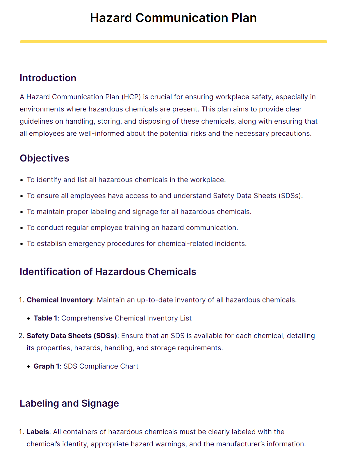7 Hazard Communication Plan Examples
