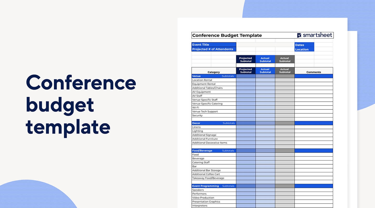 9 Free Conference Planning Templates Smartsheet
