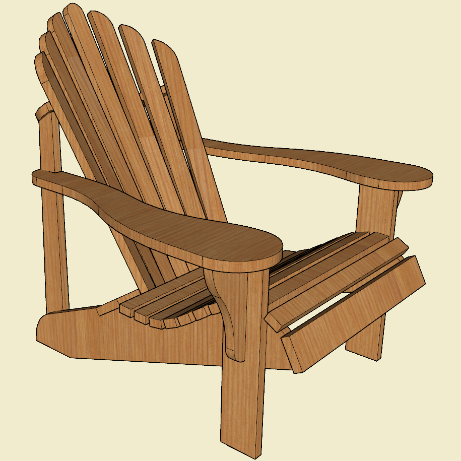 Adirondack Chair Plan Template Jackman Works