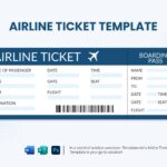 Airline Ticket Template In Word Publisher PSD Download Template