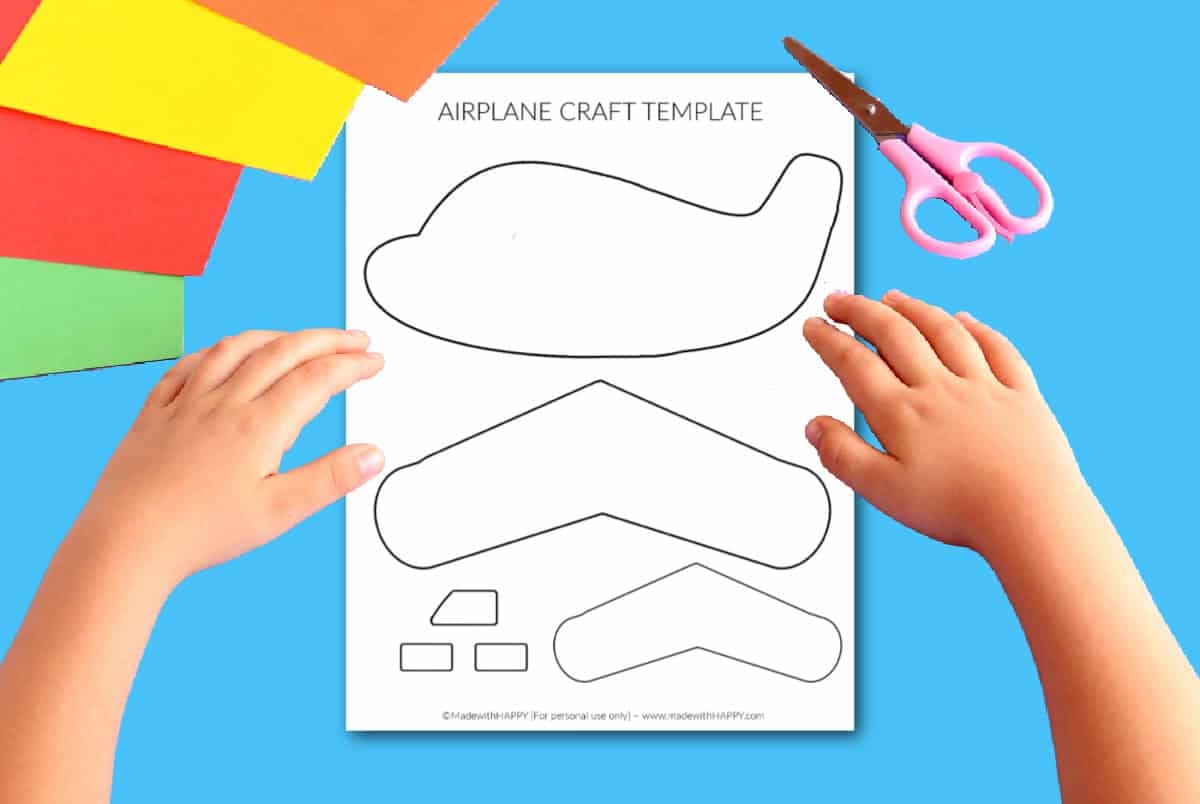 Free Printable Cardboard Airplane Template