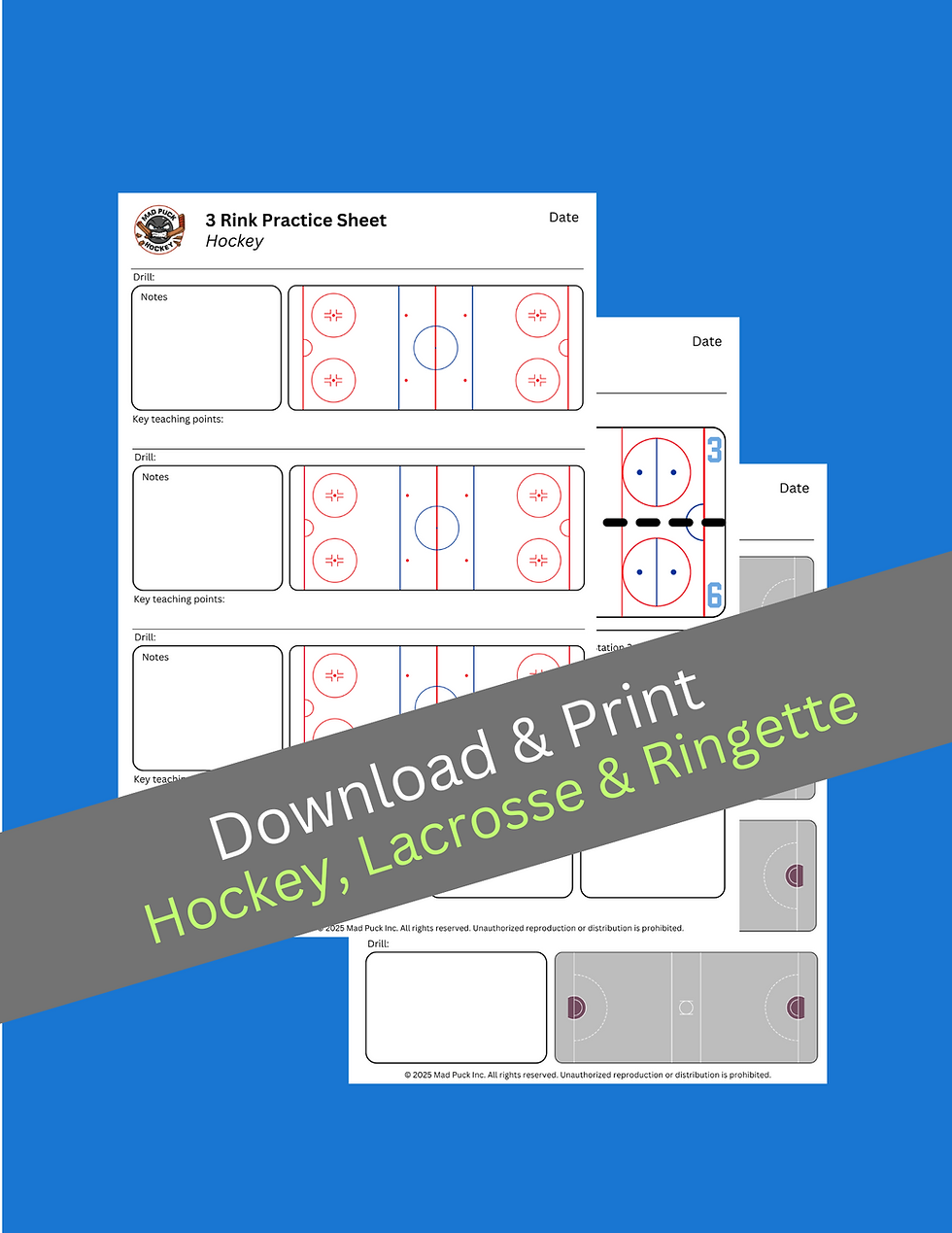 Printable Blank Hockey Practice Plan Template