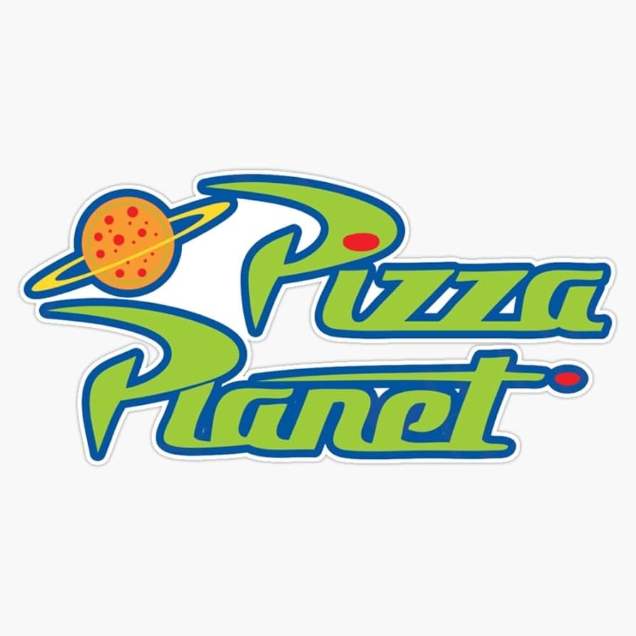 Amazon Pizza Planet Pizza Sticker Bumper Sticker Vinyl Decal 
