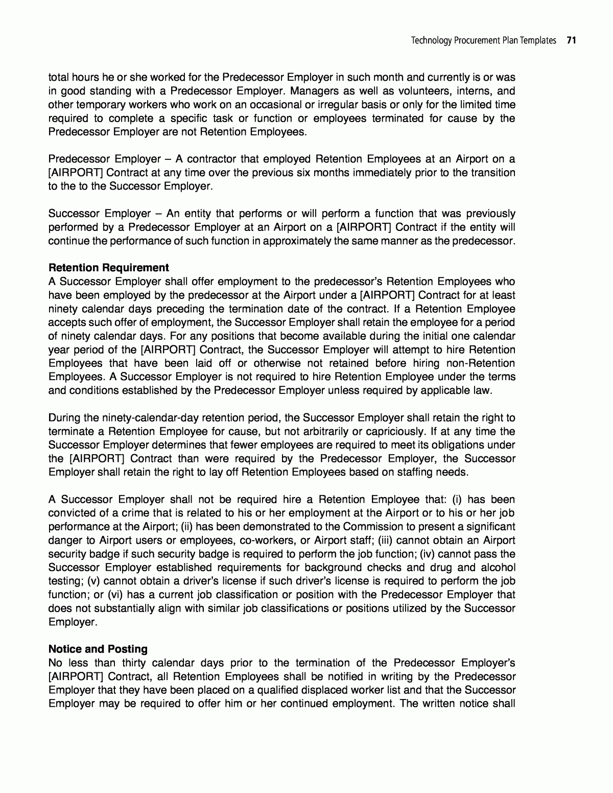 Procurement Plan Template Example