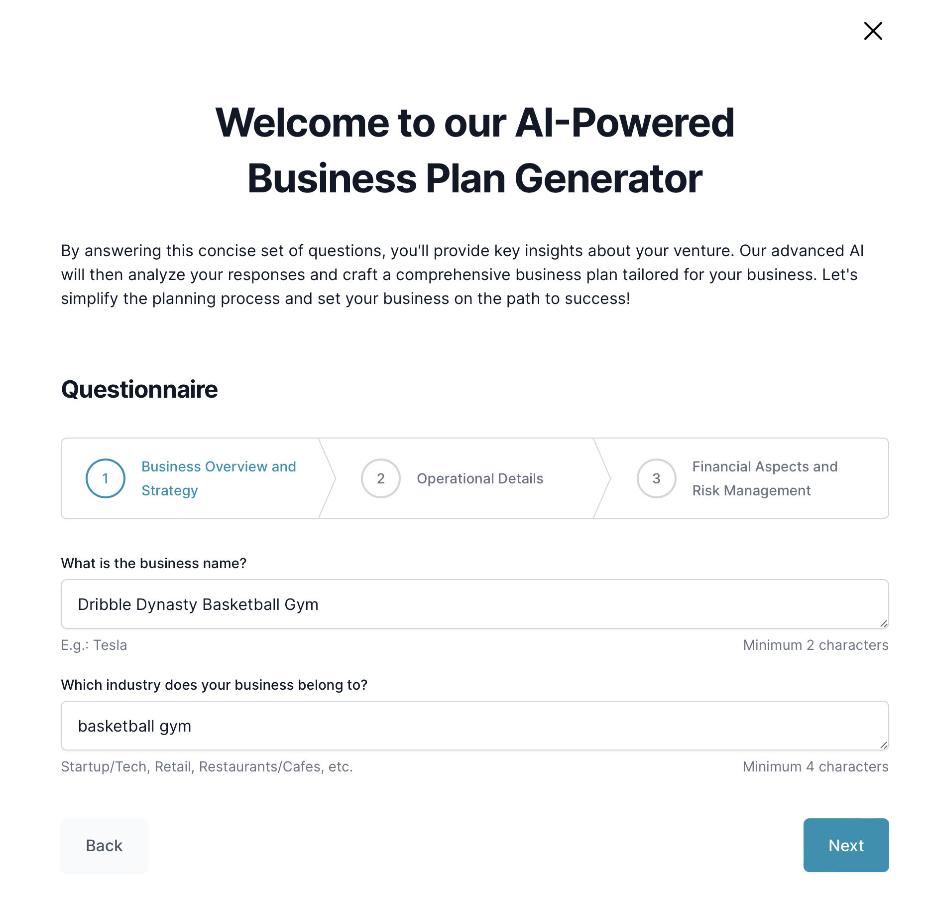 Basketball Gym Business Plan Template PDF