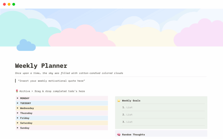 Best Personal Planner Templates From Notion Notion Marketplace