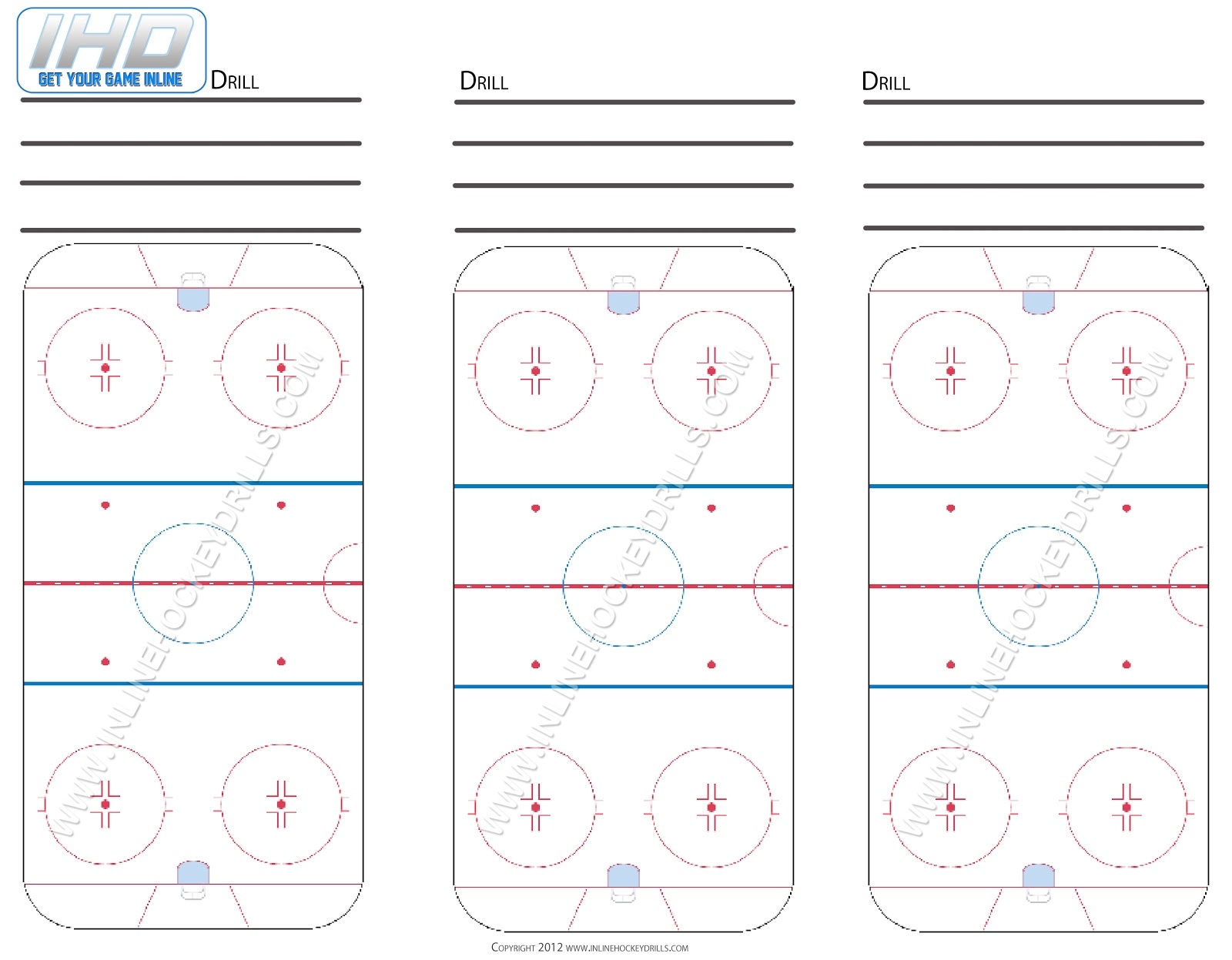 Blank Hockey Practice Plan