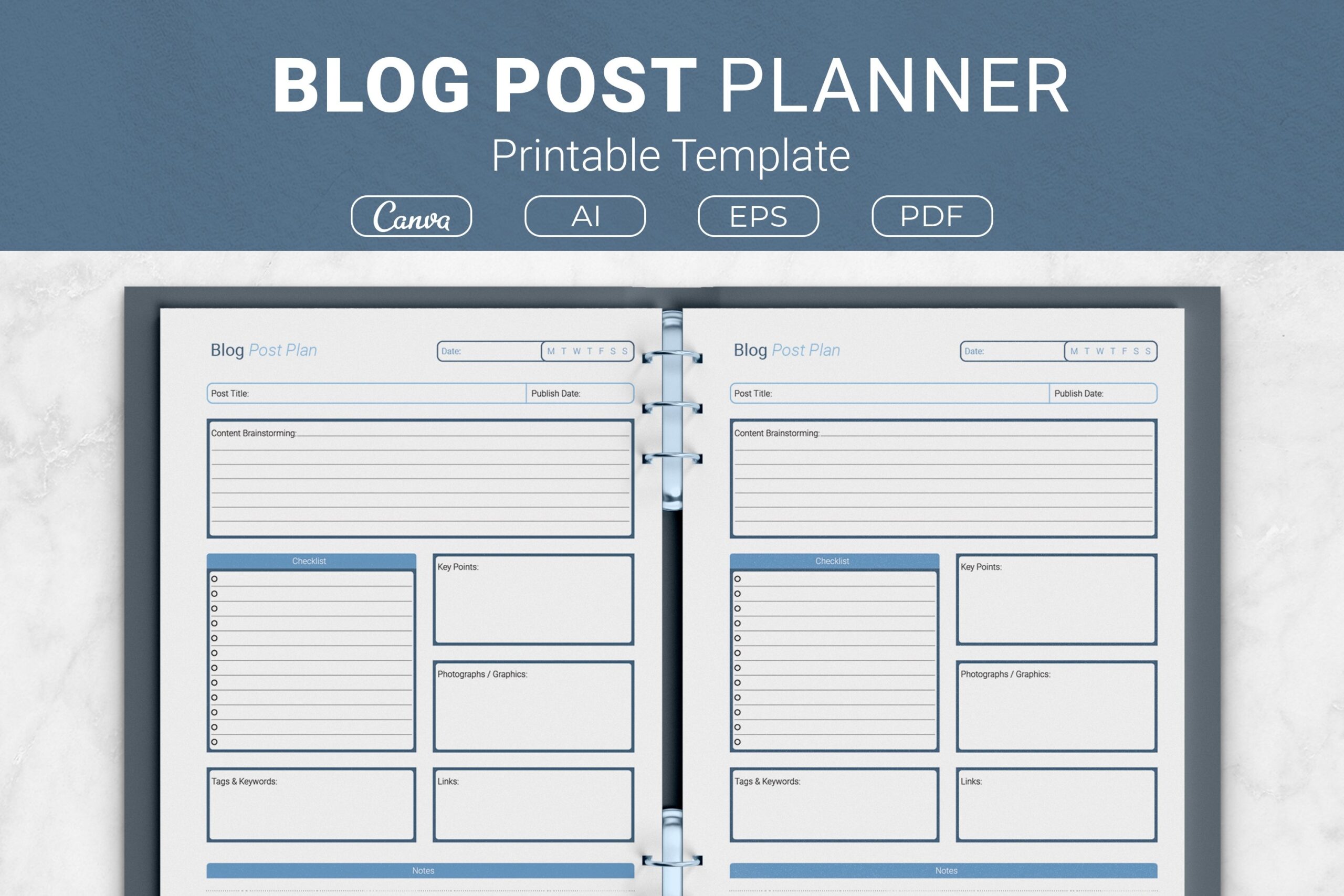 Blog Post Planner Printable Template 2722023 