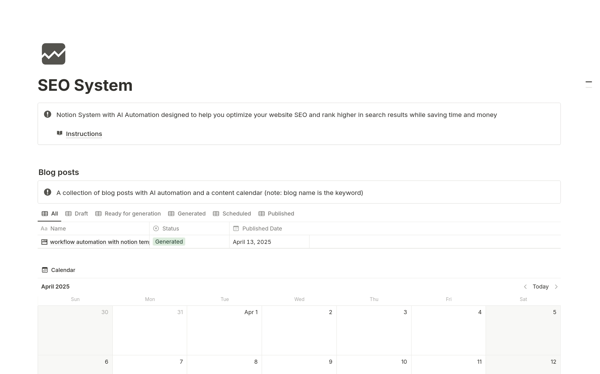 Notion Budget Planner Template