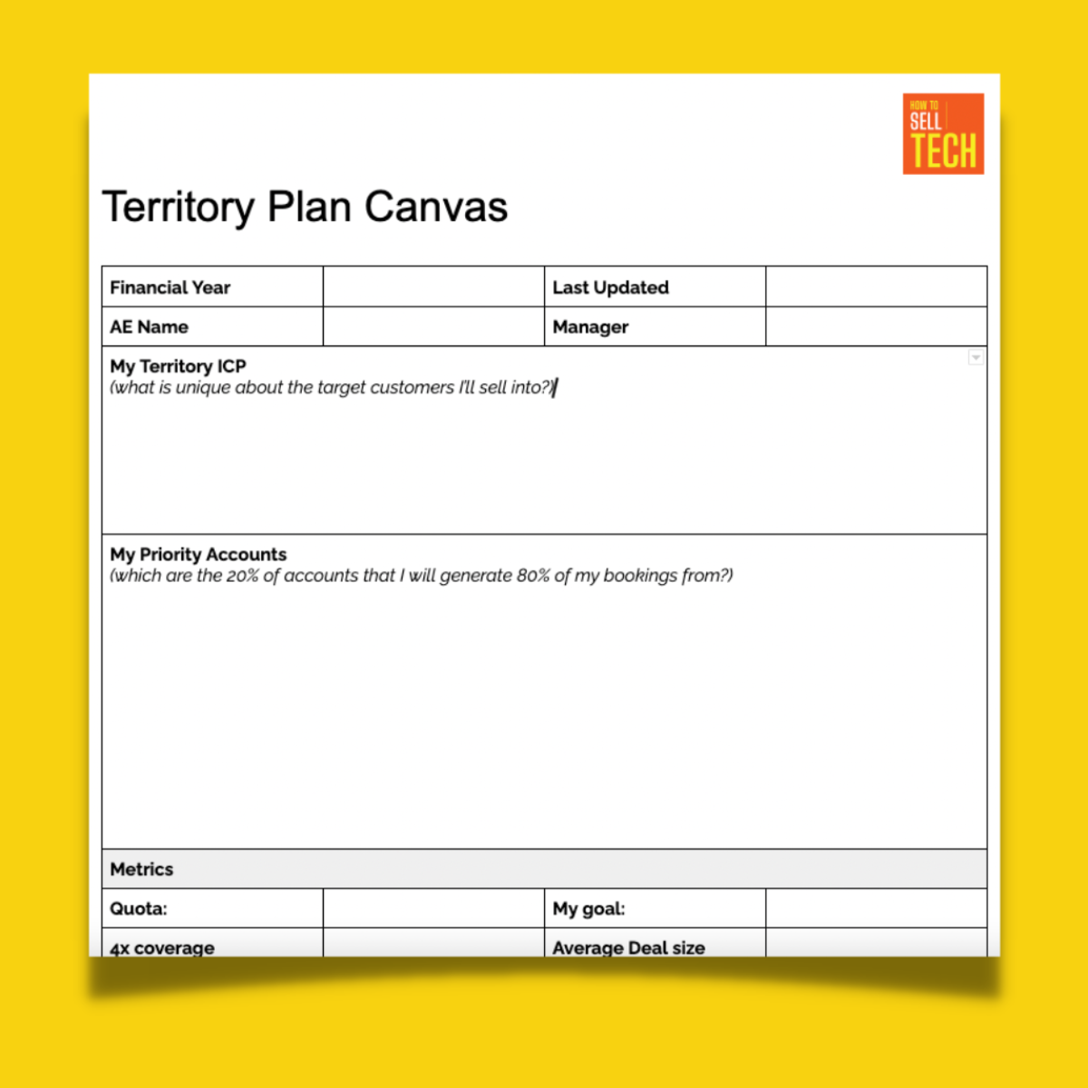 Building An AE Territory Plan How To Sell Academy