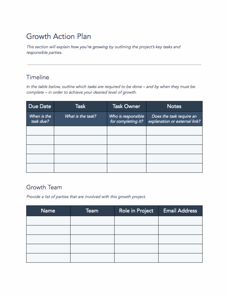 Business Growth Strategy Template Free Corporate Growth Plan