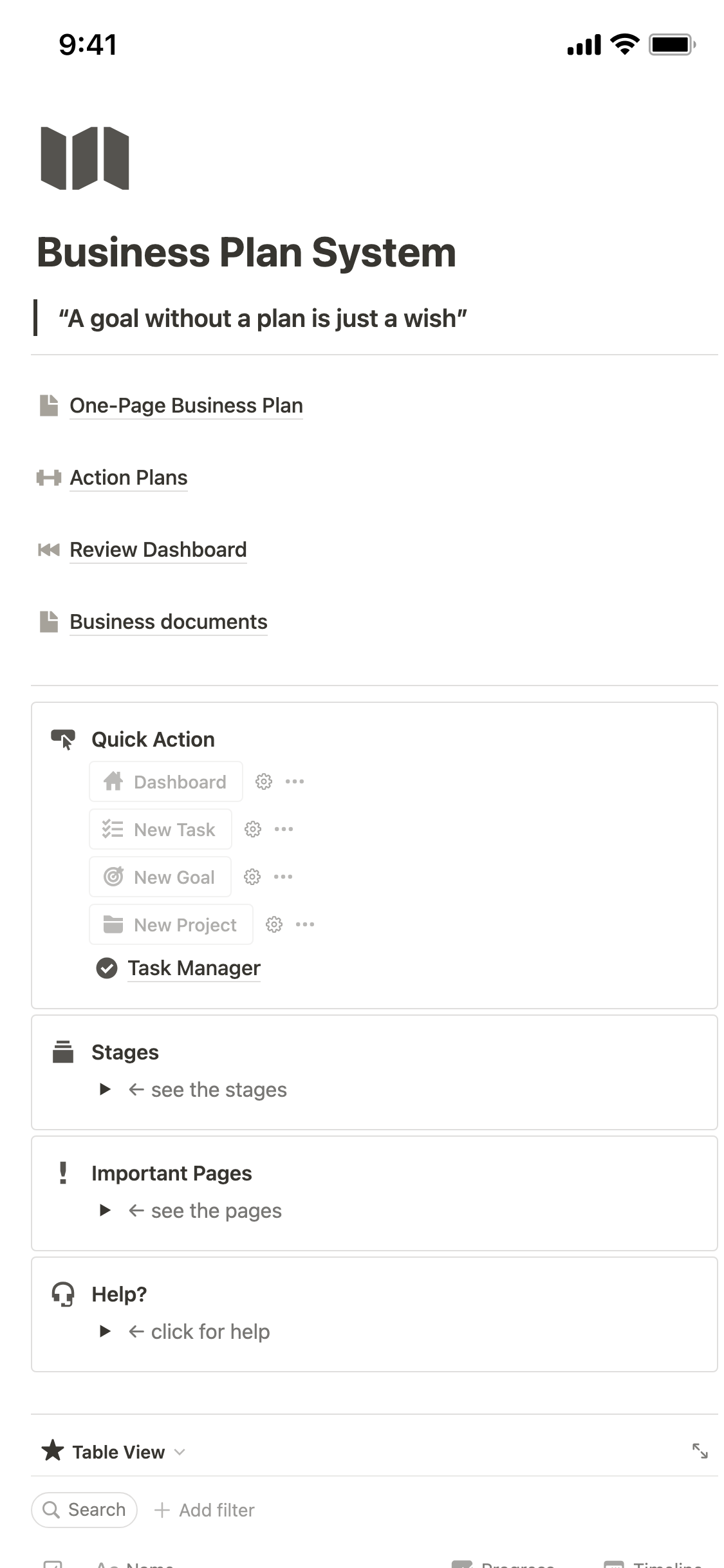 Business Plan Template