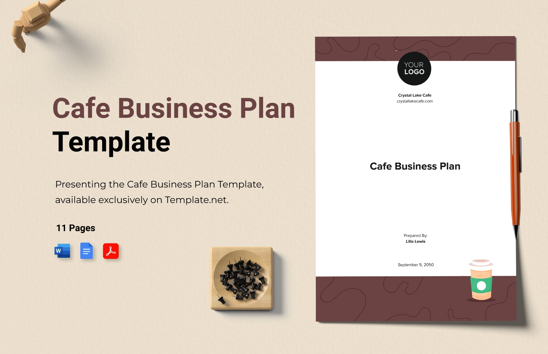 Cafe Business Plan Template In Word PDF Google Docs Download 