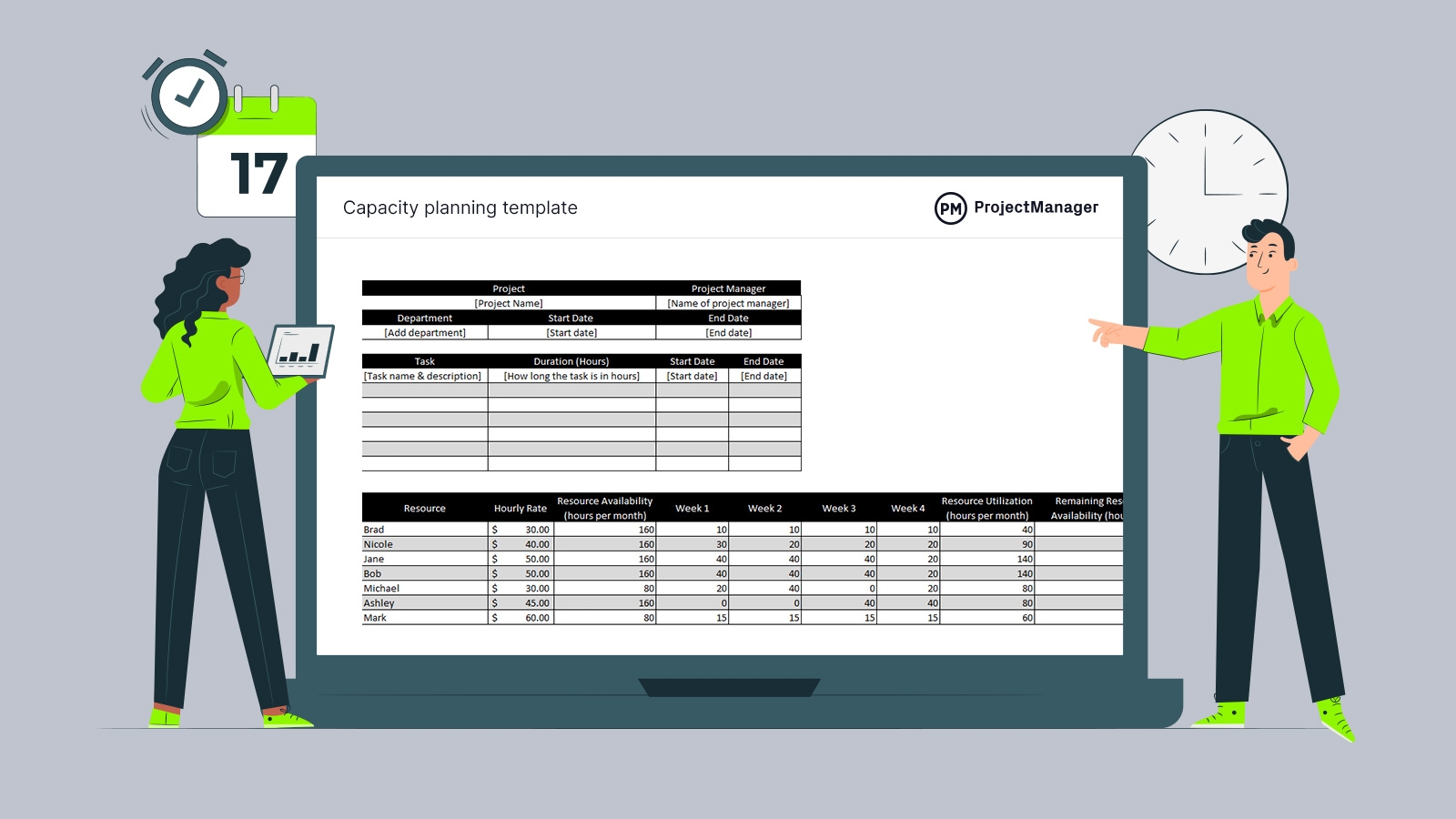 Capacity Planning Template For Excel Free Download 