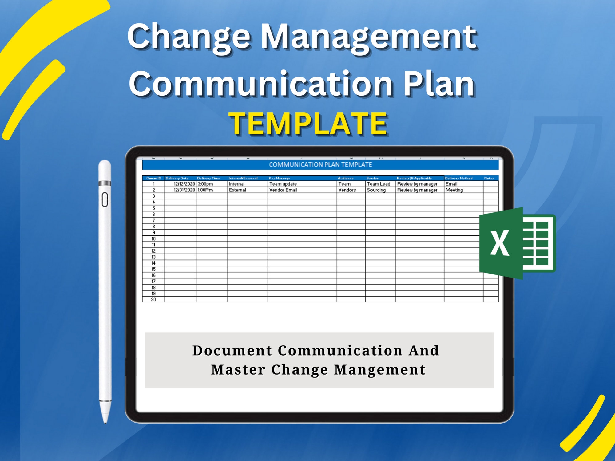 Communication Management Plan Template