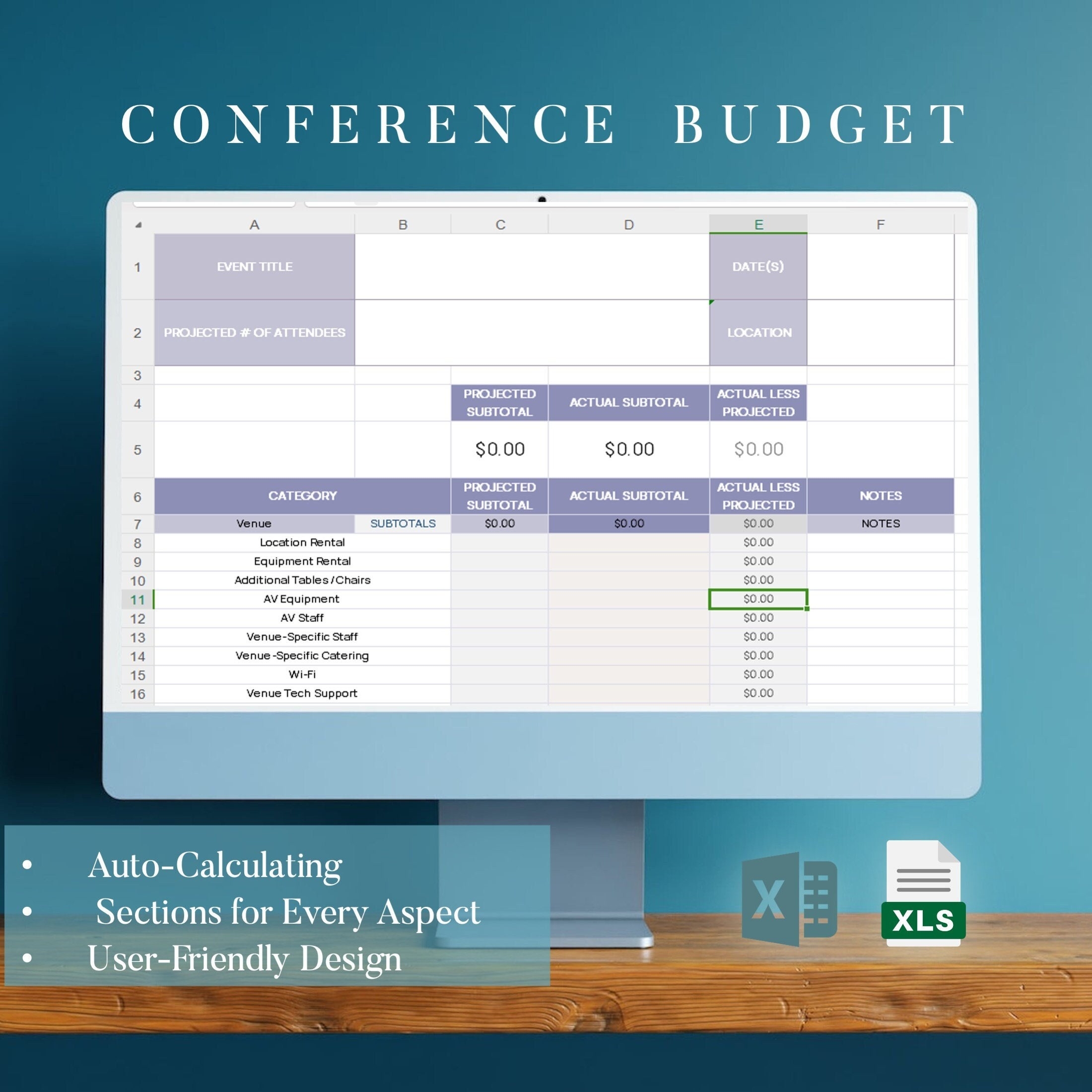 Meeting Planning Budget Template