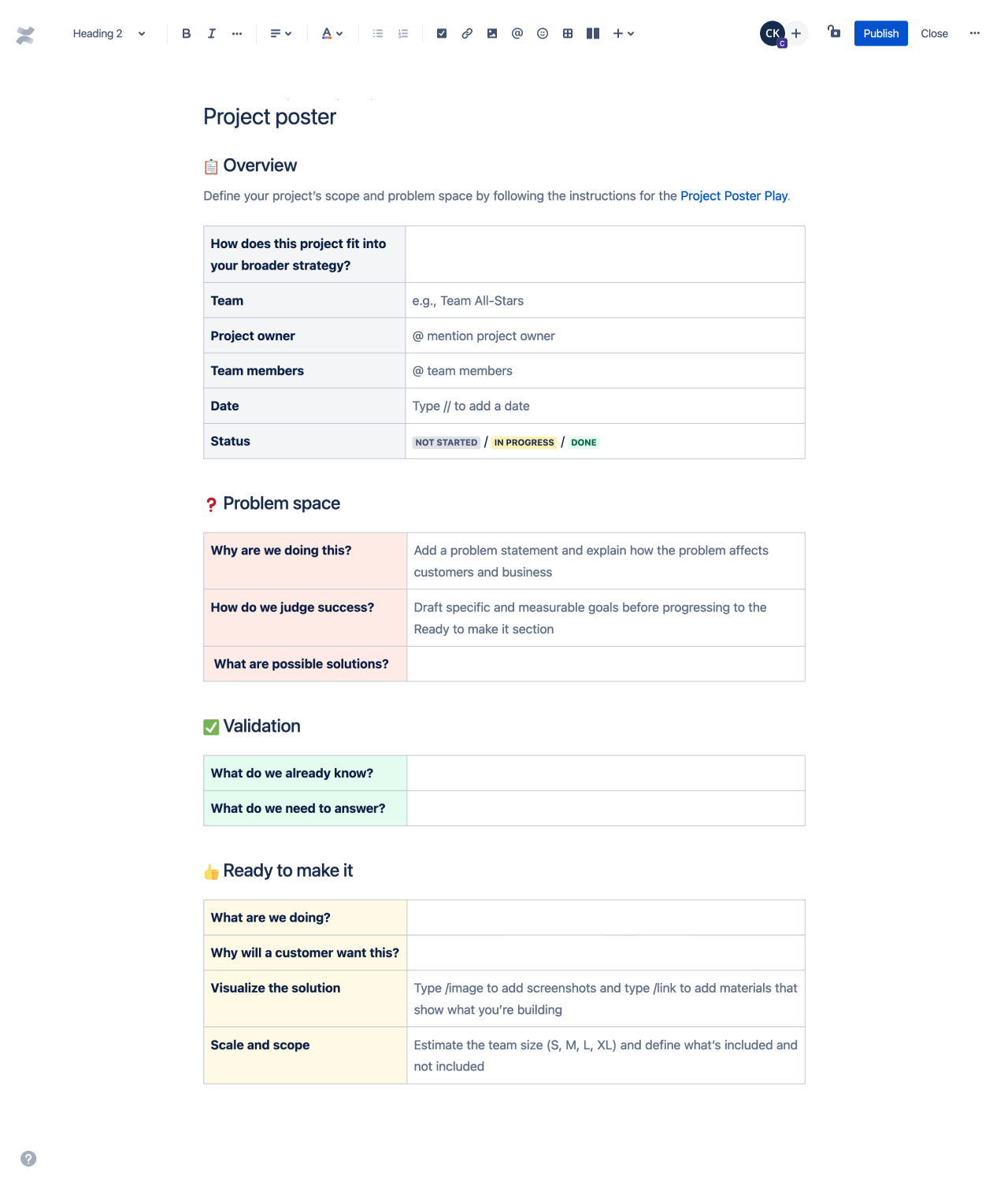 Confluence Templates Atlassian