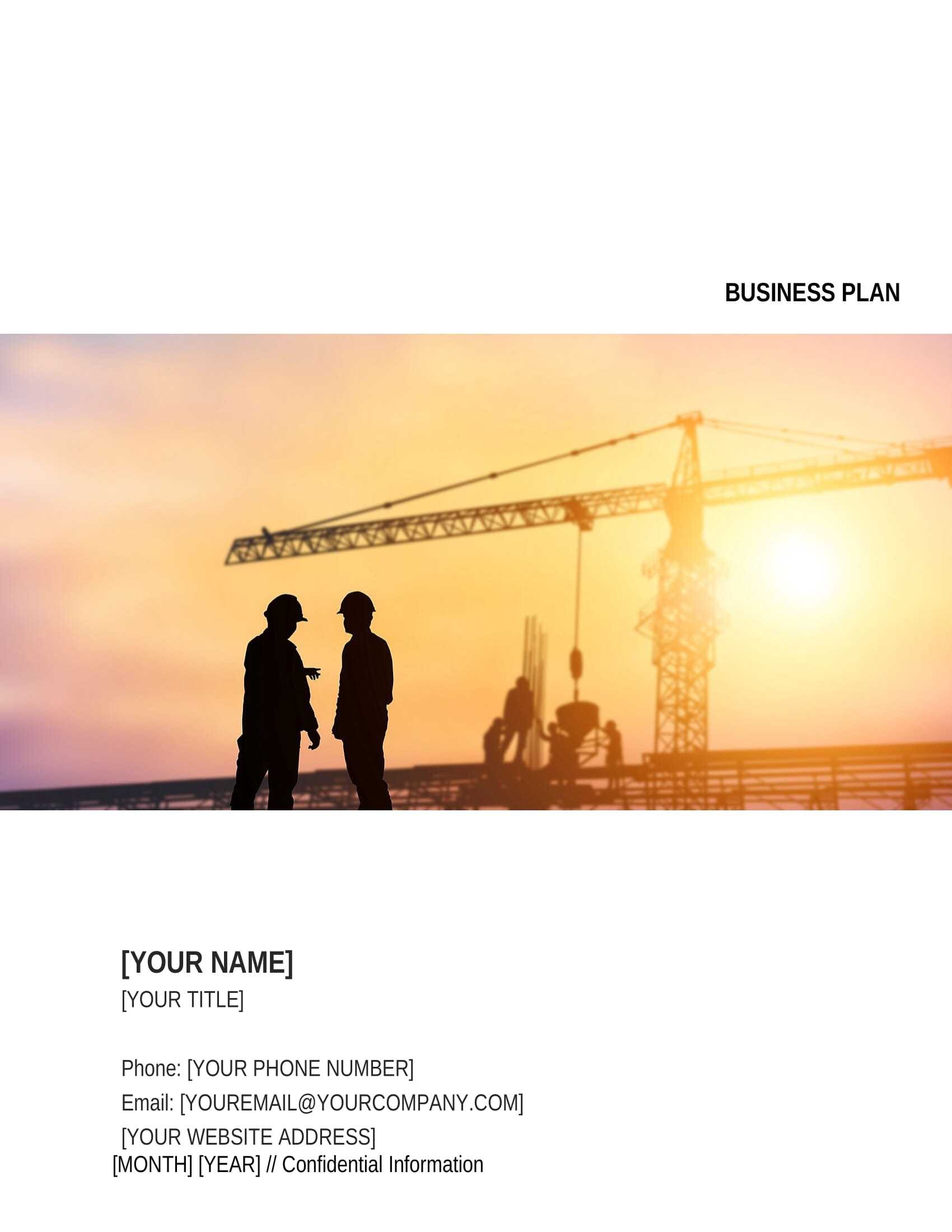 Construction Business Plan Template In Pdf Updated 2023 