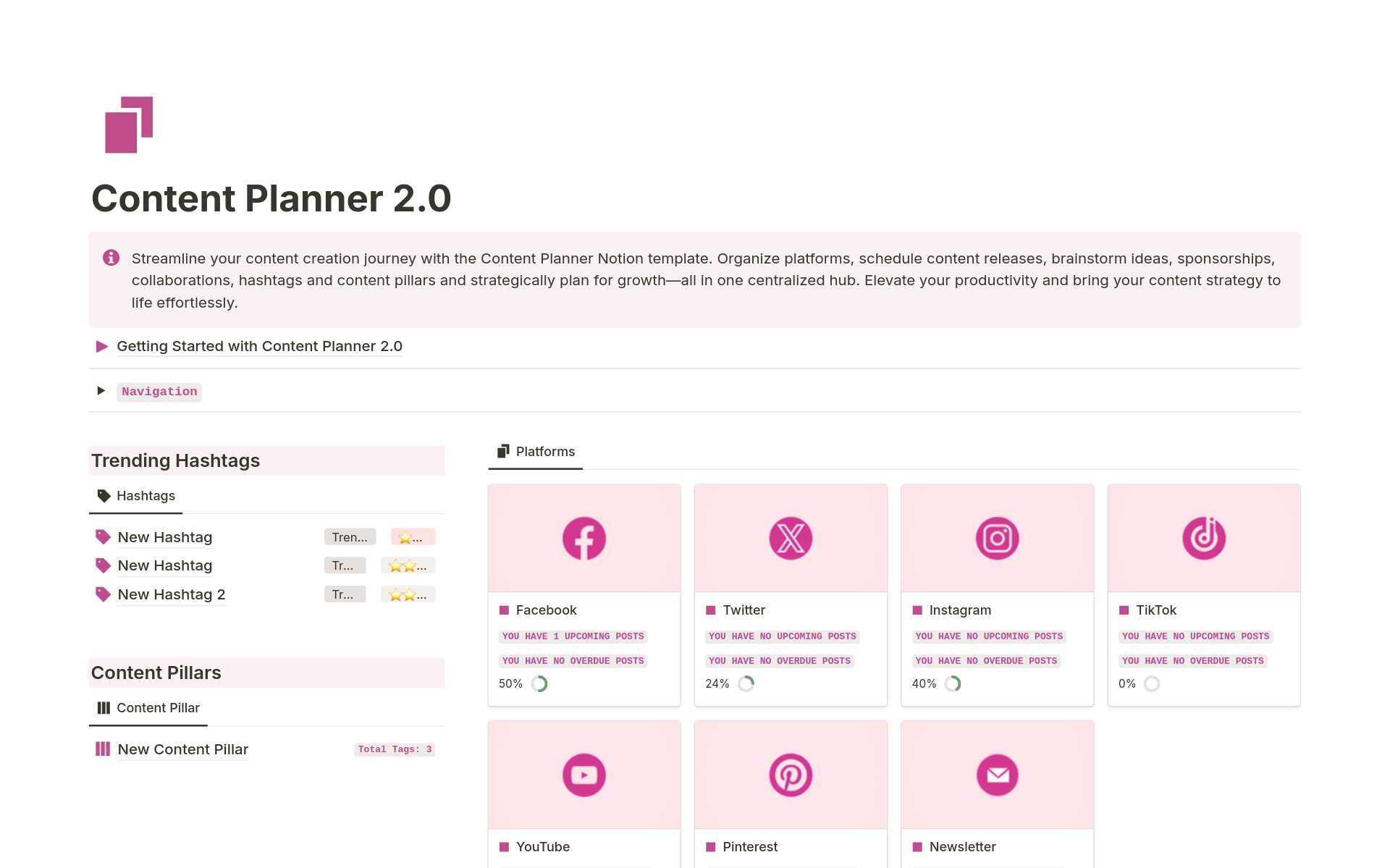Content Planner 2 0 Template Notion Marketplace
