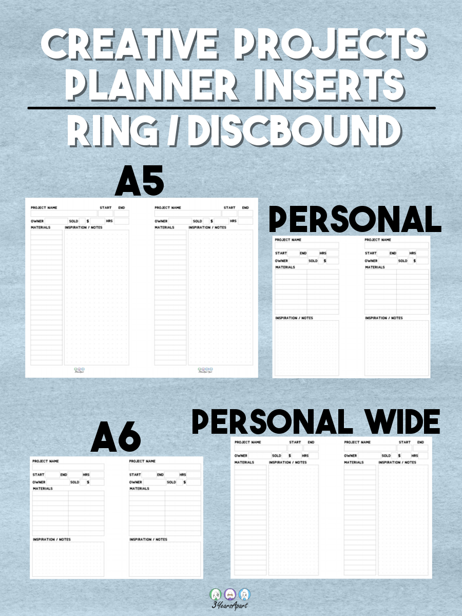 Free Planner Insert Printables