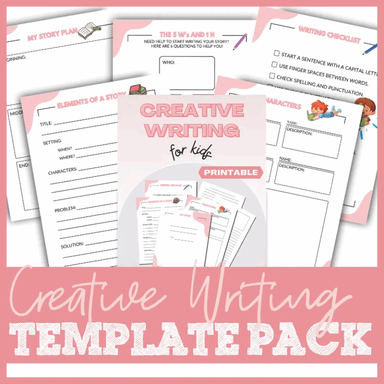 Creative Story Template For Kids Blessed Homeschool