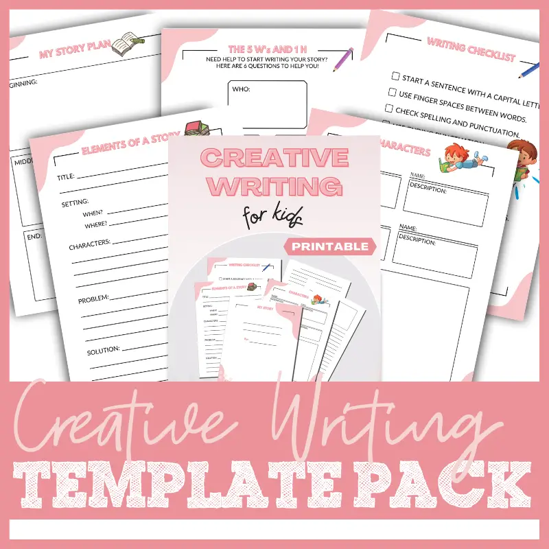 Creative Story Template For Kids Blessed Homeschool