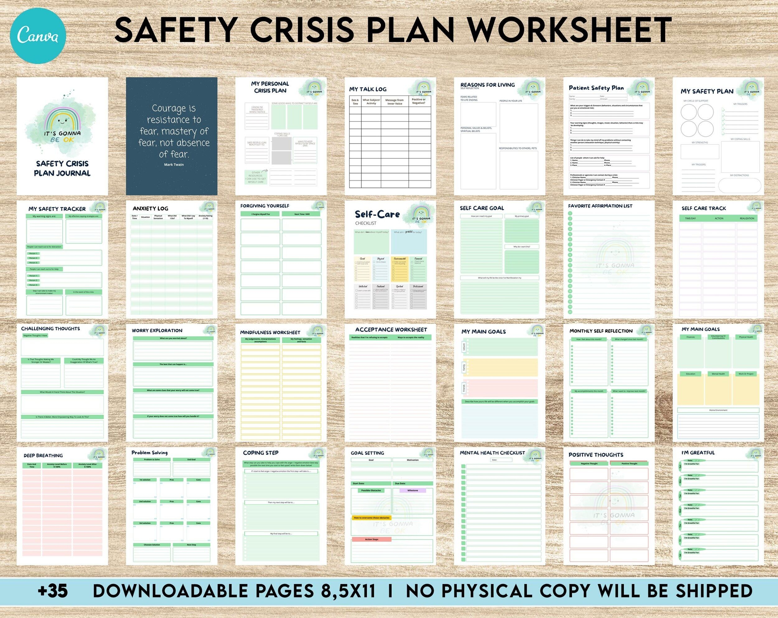 Mental Health Crisis Plan Template Pdf