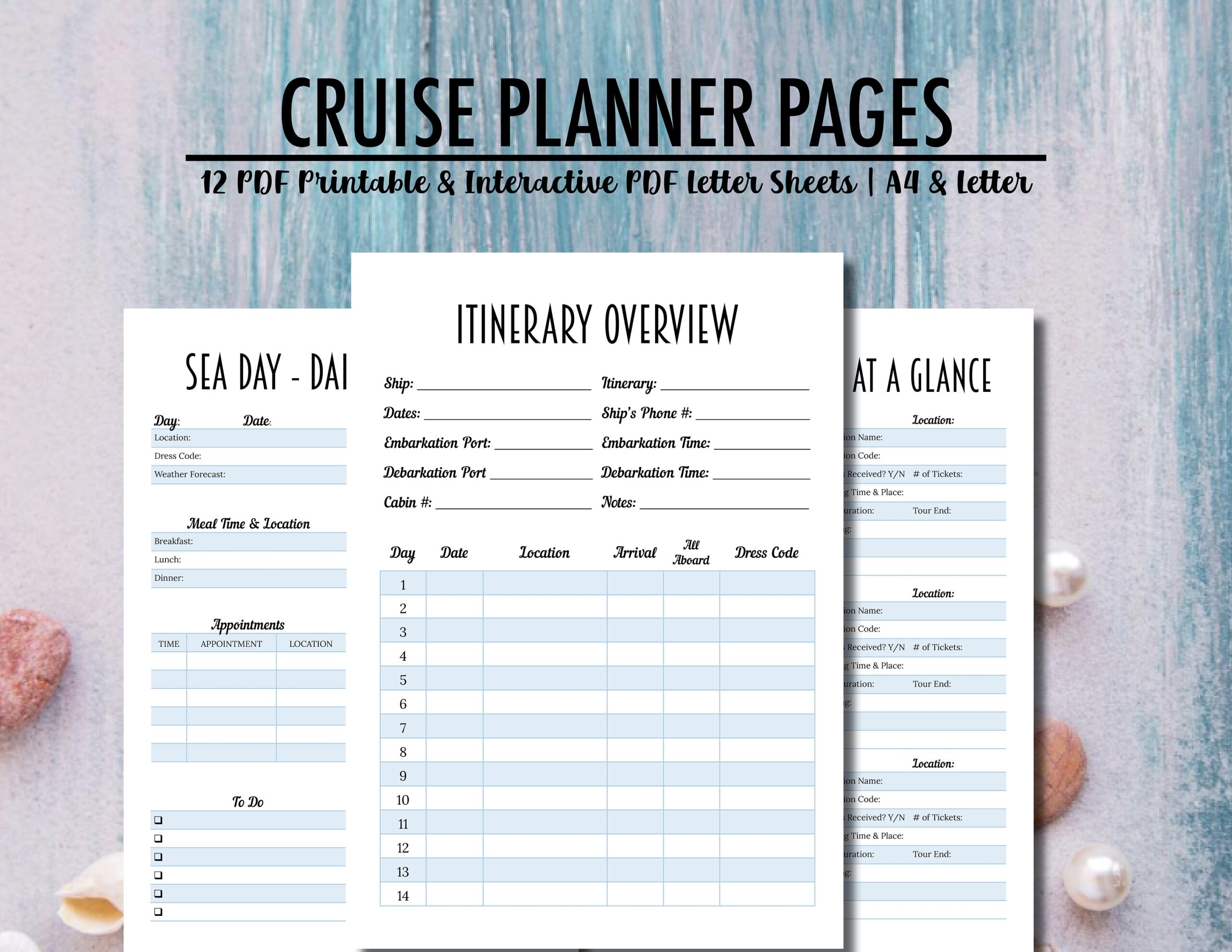 Cruise Planner Travel Planner Cruise Journal Vacation Planner Etsy