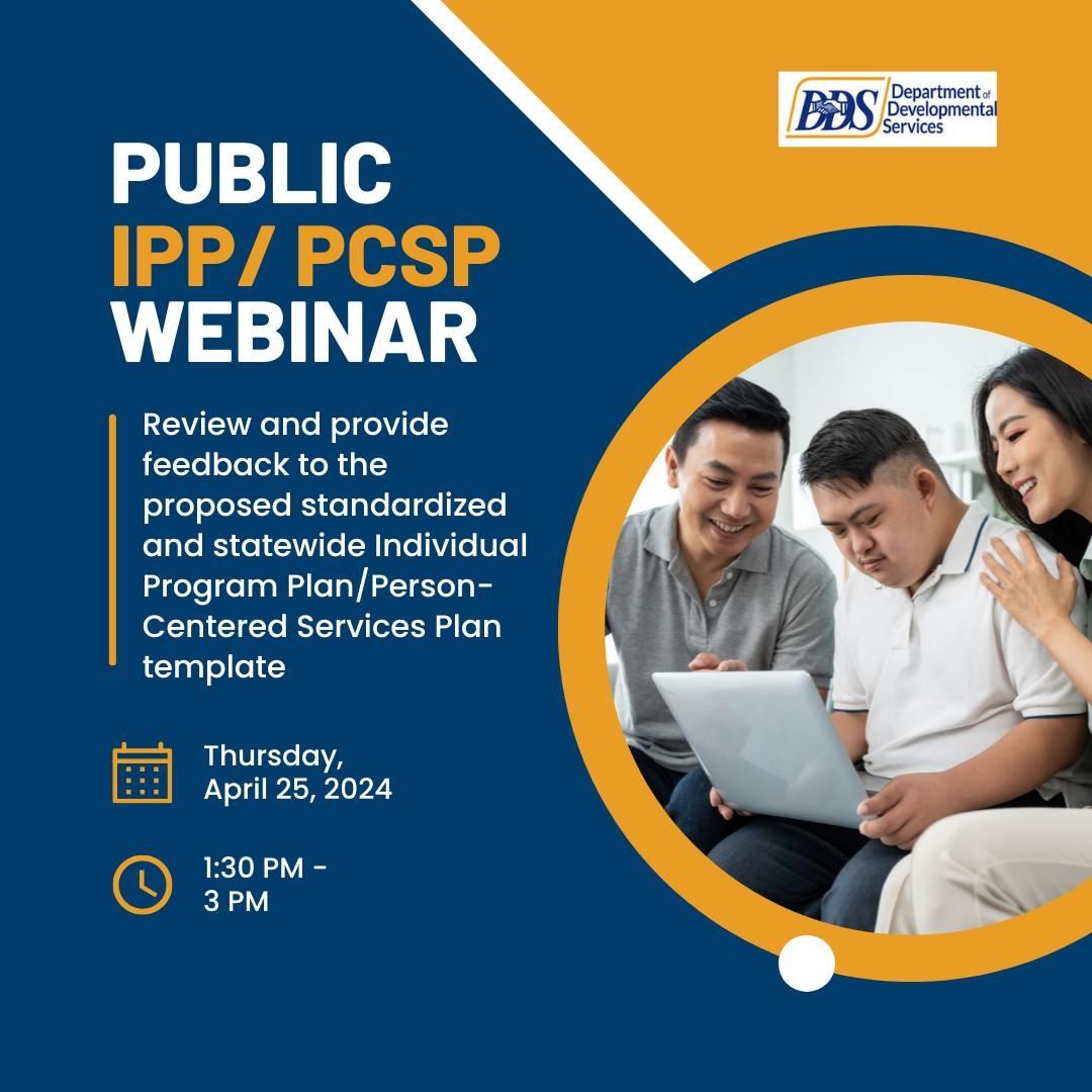 DDS Webinar IPP Person Centered Service Plan Template Review Kern Regional Center