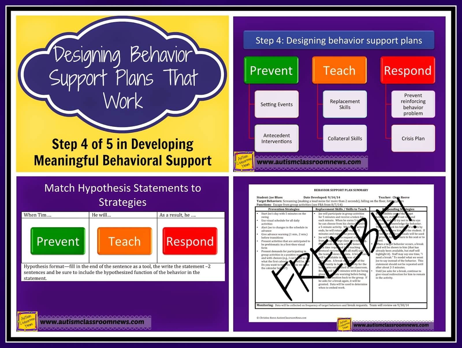 Designing Behavior Support Plans That Work Step 4 Of 5 In 