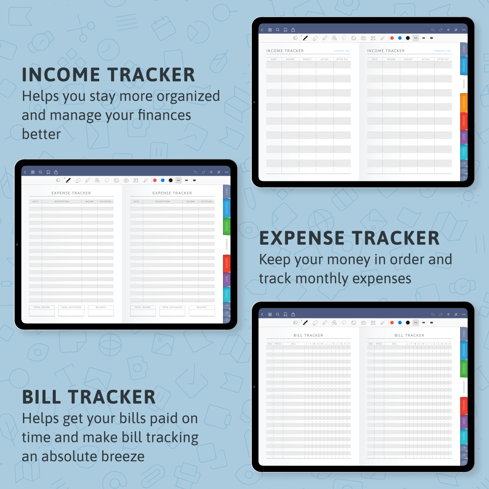 Goodnotes Budget Planner Template Free