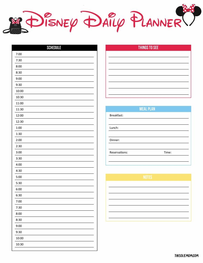 Disney Travel Planner This Ole Mom